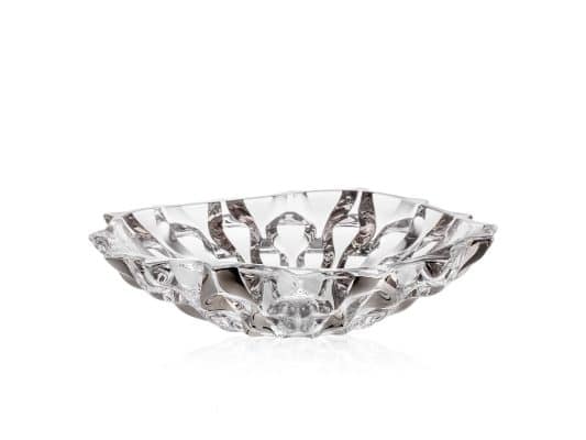 Krištálová miska Samboa platinum 30,5 cm