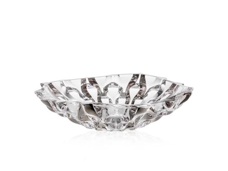 Krištálová miska Samboa platinum 30,5 cm
