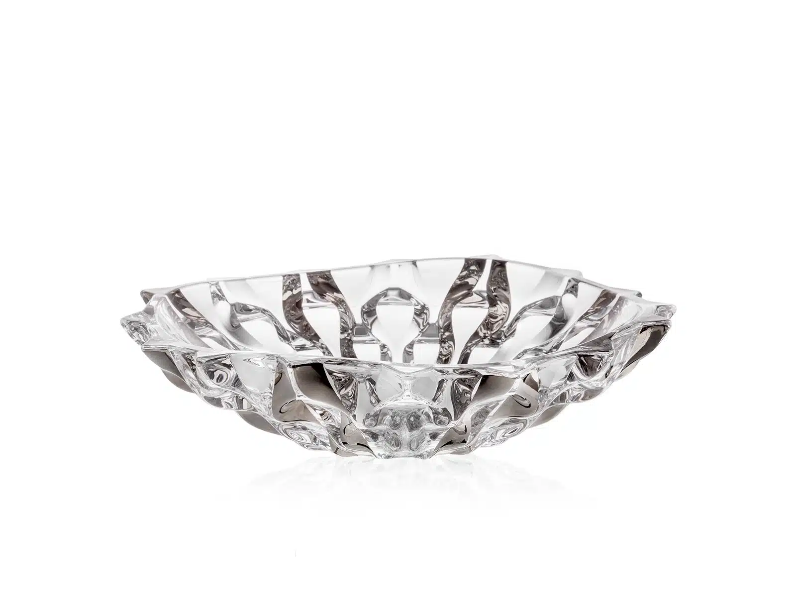 Krištálová miska Samboa platinum 30,5 cm