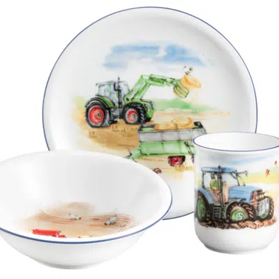 Gyerek porcelán 3 részes készlet TRAKTOR