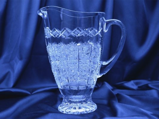 Vágott kristály kancsó 2000 ml