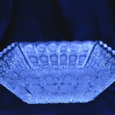 Krištálová brúsená miska 22 cm