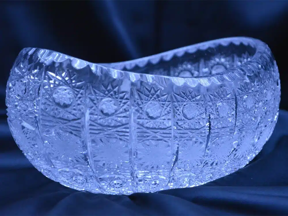 Krištálová brúsená miska 20 cm