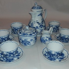 Hagymamintás porcelán - Kávéskészlet 0,08 l - eredeti Hagymamintás porcelán 1. minőség