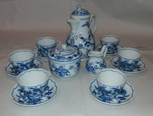 Hagymamintás porcelán - Kávéskészlet 0,08 l - eredeti Hagymamintás porcelán 1. minőség