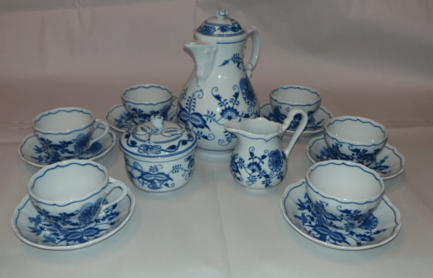 Hagymamintás porcelán - Kávéskészlet 0,12 l - eredeti Hagymamintás porcelán 1. minőség