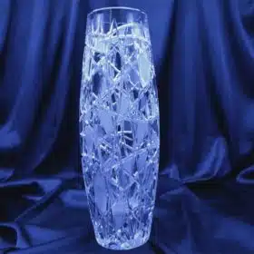 Vágott kristályváza 30 cm