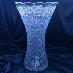 Vágott kristályváza 40 cm