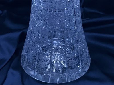 Krištáľová brúsená váza 40 cm