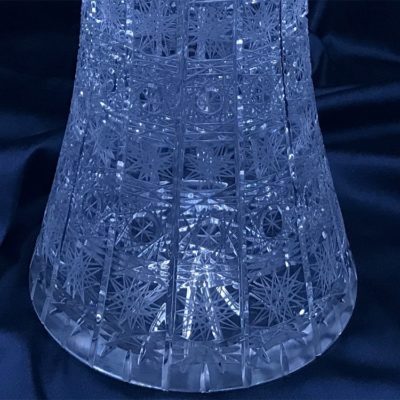 Krištáľová brúsená váza 40 cm