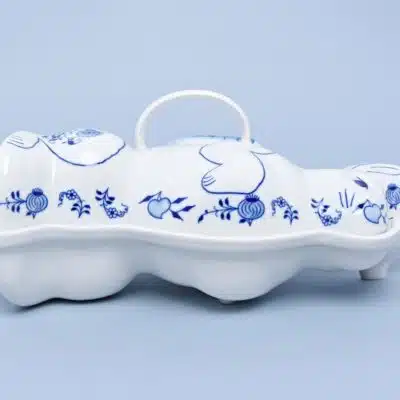 Cibulák – Forma na pečenie – zajac – originál cibuľový porcelán 1. akosť