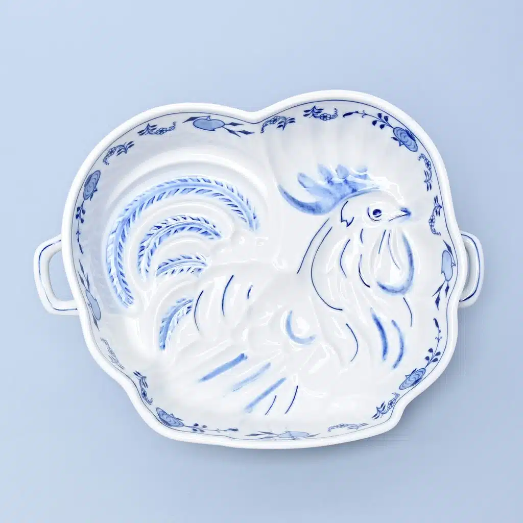 Cibulák – Kohút – forma na pečenie 1,2 l – originál cibuľový porcelán 1. akosť