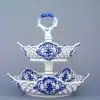 Cibulák – Etažér 2-dielny 5-hranný 19 cm / 24 cm – originálny cibuľový porcelán 1. akosť