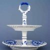 Cibulák – Etažér 2-dielny prelamovaný 18+24 cm – originál cibuľový porcelán 1. akosť