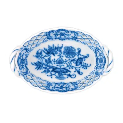 Cibulák – Košík prelamovaný 11 cm – originál cibuľový porcelán 1. akosť