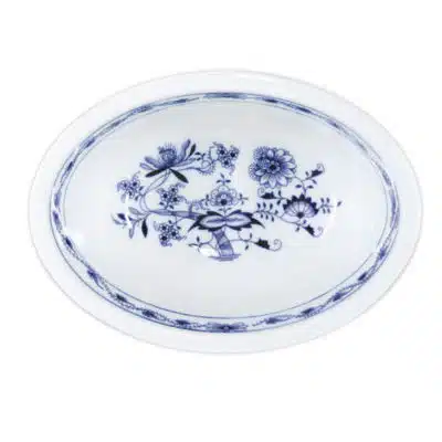 Cibulák – Miska zapekacia oválna 18 cm – originálny cibuľový porcelán 1. akosť