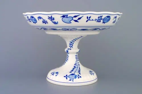 Cibulák – Misa kompótová 26 cm na nohe – originál cibuľový porcelán 1. akosť