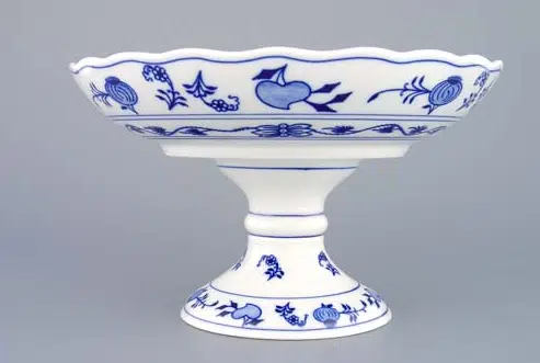 Cibulák – Misa kompótová 24 cm na nohe – originálny cibuľový porcelán 1. akosť