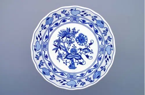 Cibulák – Misa kompótová 24 cm na nohe – originálny cibuľový porcelán 1. akosť