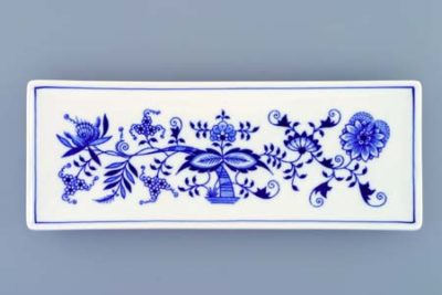 Cibulák – Miska na ryby 10,4 x 27,5 cm – originálny cibuľový porcelán 1. akosť