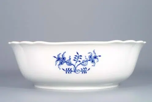 Cibulák – Misa šalátová 4-hranná 26 cm – originálny cibuľový porcelán 1. akosť
