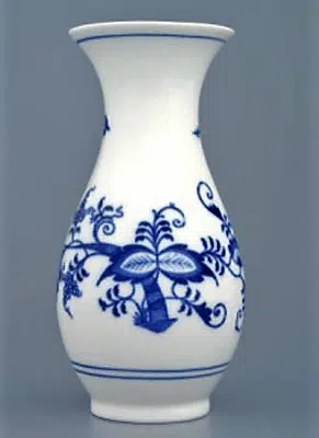 Cibulák – Váza 16,5 cm – originálny cibuľový porcelán 1. akosť
