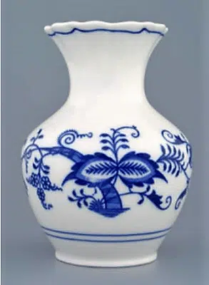 Cibulák – Váza 13,5 cm – originálny cibuľový porcelán 1. akosť