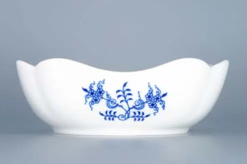 Cibulák – Misa šalátová 4-hranná vysoká 15 cm – originálny cibuľový porcelán I. akosť