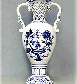 Cibulák – Váza prelamovaná 30 cm – originál cibuľový porcelán 1. akosť