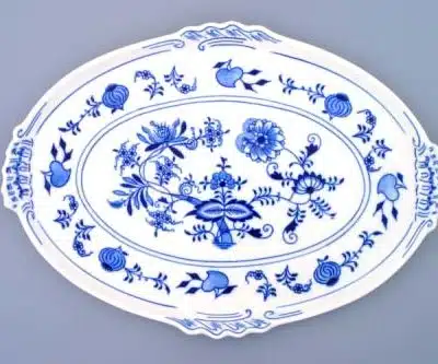 Cibulák – Podnos oválny 39 x 27 cm – originál cibuľový porcelán 1. akosť