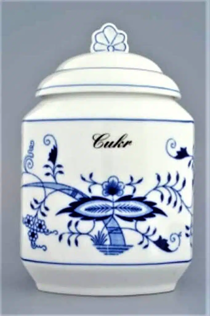 Cibulák – Dóza na poživatiny 1,1 l – originálny cibuľový porcelán 1. akosť