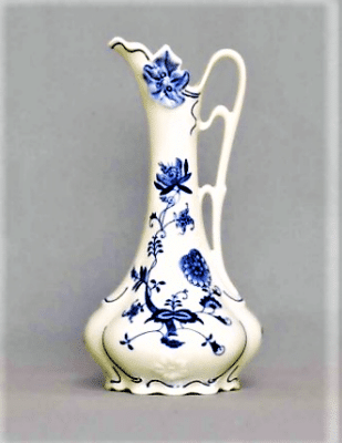 Cibulák – Džbán secesný 21 cm – cibuľový porcelán Dubí 1. akosť