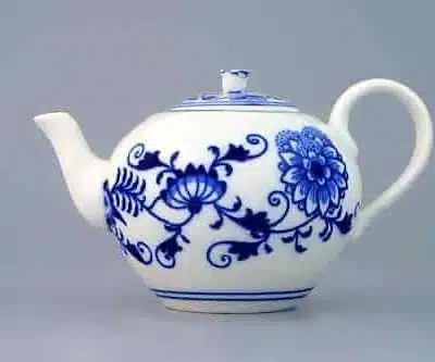 Hagymamintás porcelán - Teáskanna szűrővel 0,35 l - eredeti Hagymamintás porcelán, 1. minőség