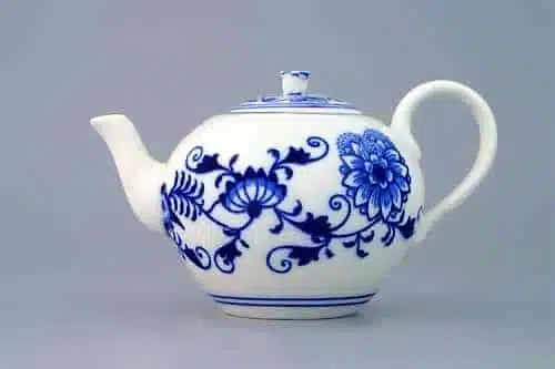 Hagymamintás porcelán - Teáskanna szűrővel 0,35 l - eredeti Hagymamintás porcelán, 1. minőség