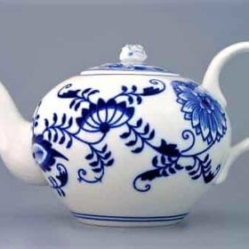 Cibulák – Kanvica čajová so sitkom 0,65 l – originál cibuľový porcelán 1. akosť