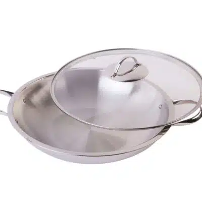 Wok 36 cm fedővel