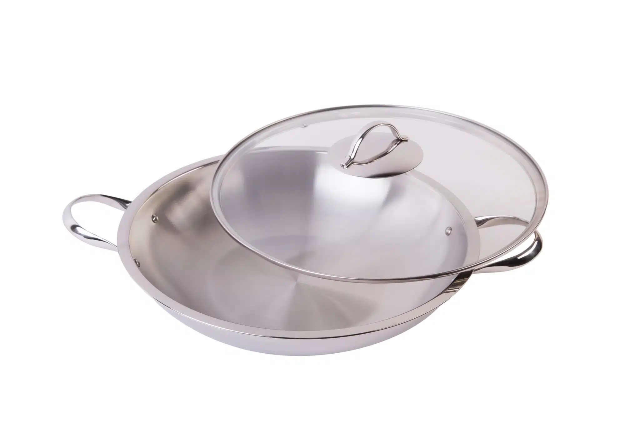 Wok 36 cm fedővel