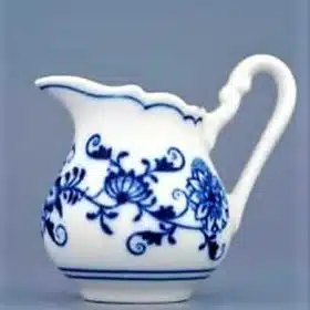 Hagymamintás porcelán - Magas tejeskancsó 0,08 l - eredeti hagymás porcelán, 1. minőség