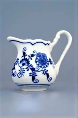 Hagymamintás porcelán - Magas tejeskancsó 0,16 l - eredeti hagymás porcelán, 1. minőség