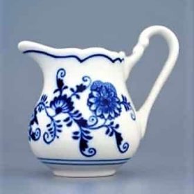 Hagymamintás porcelán - Magas tejeskancsó 0,16 l - eredeti hagymás porcelán, 1. minőség