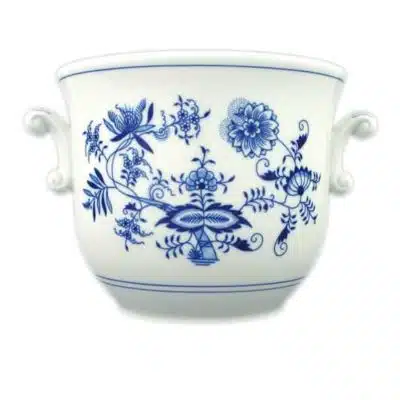 Cibulák – Kvetináč s uškami 13 cm – originál cibuľový porcelán 1. akosť