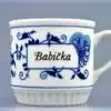 Cibulák – Hrnček s nápisom Babička – originál cibuľový porcelán 1. akosť