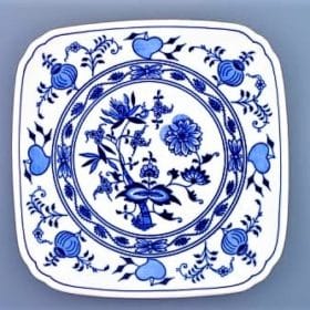 Hagymamintás porcelán - Négyzet alakú tányér 29 cm - eredeti Hagymamintás porcelán, 1. minőség