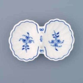Hagymamintás porcelán - Kétrészes sótartó 12 cm - eredeti Hagymamintás porcelán, 1. minőség