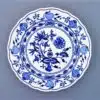 Cibulák – Tanier plytký 21 cm – originál cibuľový porcelán 1. akosť