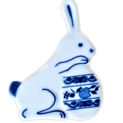 Hagymamintás porcelán - Mágnes - nyuszi tojással - eredeti Hagymamintás porcelán 1. minőség