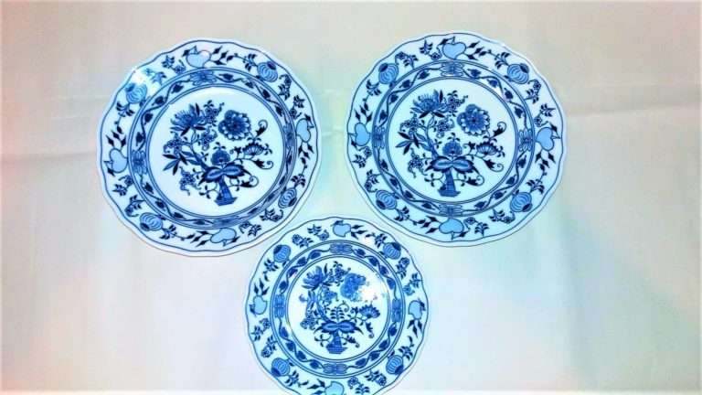 Hagymamintás porcelán - 18 részes tányérkészlet - eredeti Hagymamintás porcelán, 1. minőség