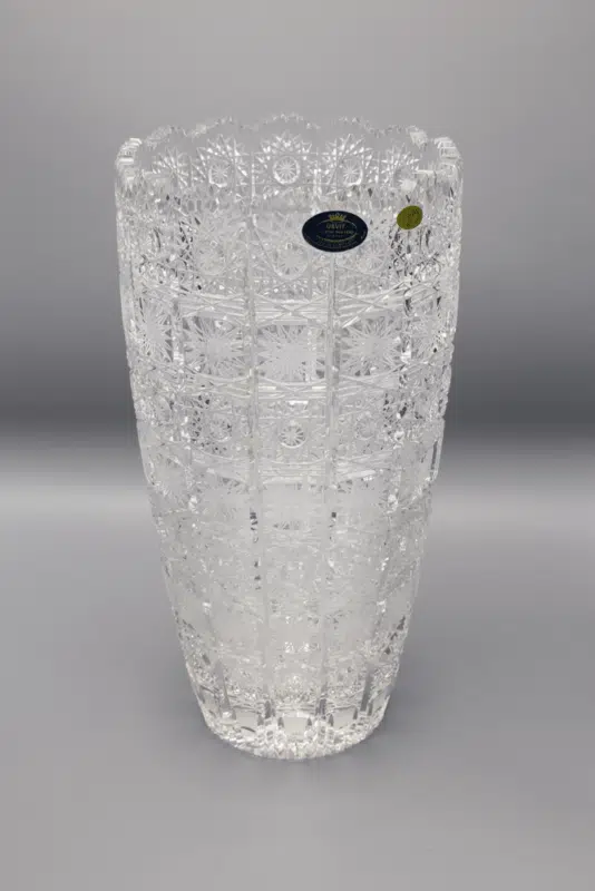 Vágott kristályváza ÚSVIT 30 cm
