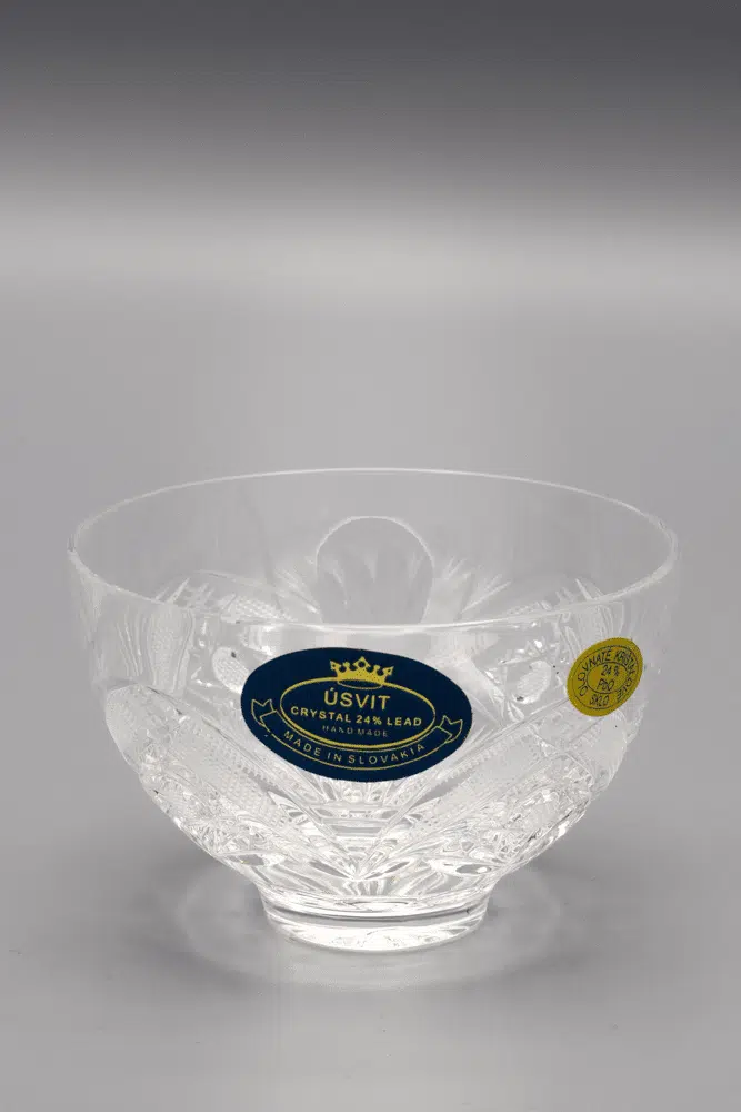 Krištáľová brúsená misa ÚSVIT 7,5 cm