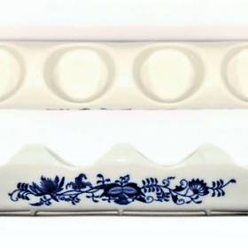 Hagyma - Adventi egyenes gyertyatartó - Eredeti hagymás porcelán 1. minőség